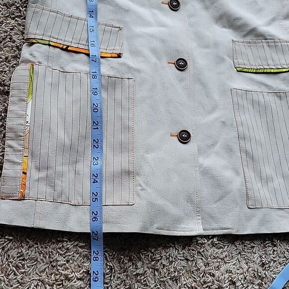 Harve Benard by Benard Holtzman Women's Linen Jacket Size US 8 - Picture 11 of 13